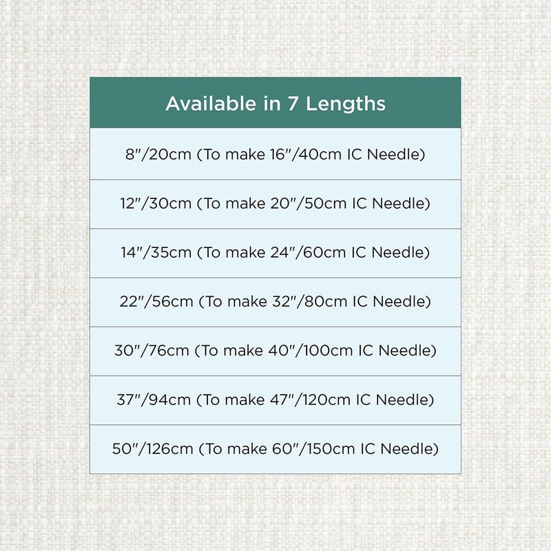 Knit Pro 360° Nylon Coated Stainless Steel Black Silver Swivel Cable | 37"/ 94cm (to Make 47"/ 126cm IC Needle) - Image 4